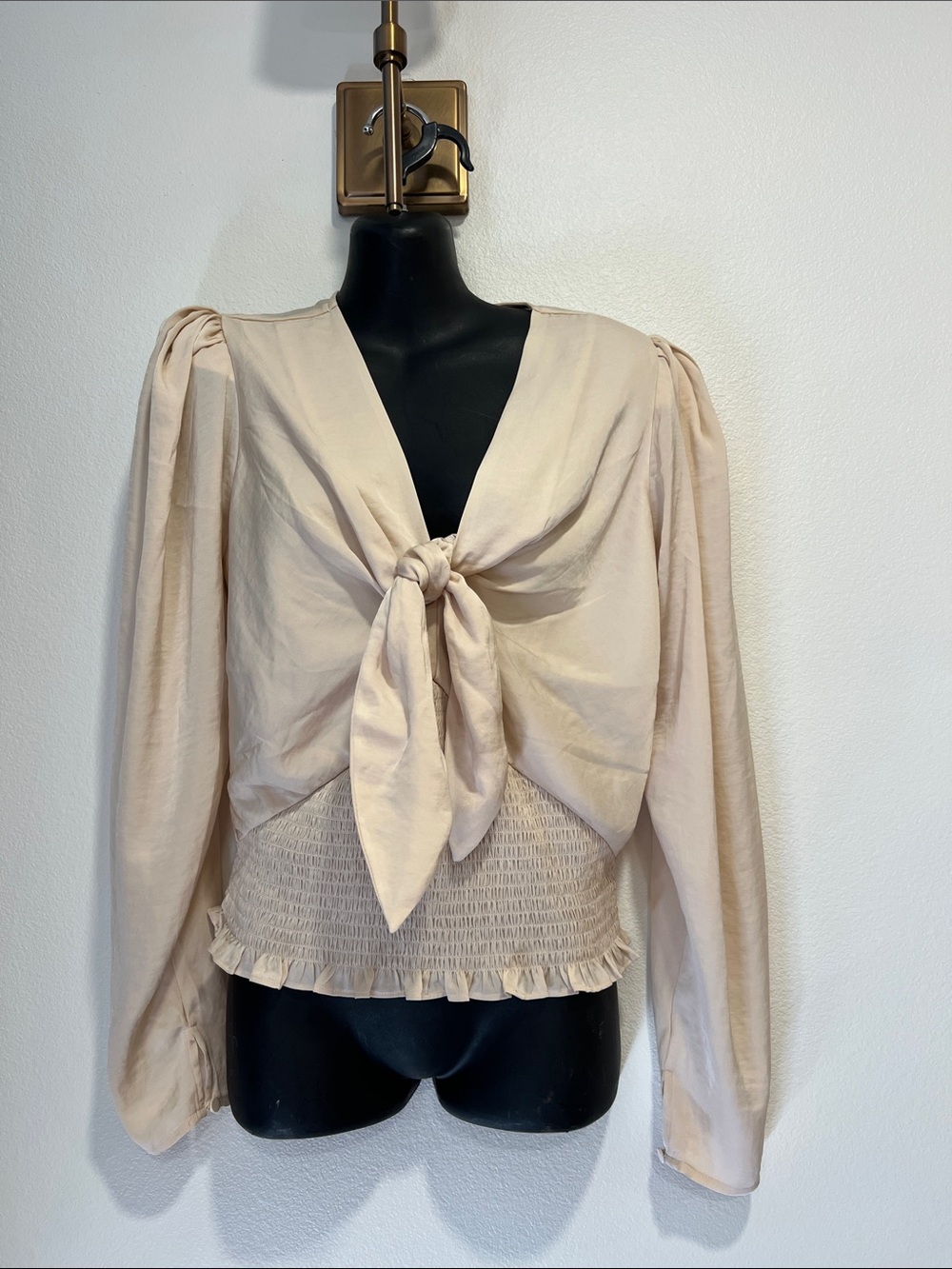Tie front blouse